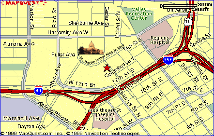 Map to Office of the Legislative Auditor