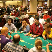 Image of poker game at Canterbury Park Card Club