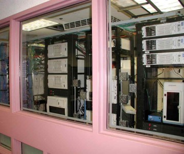 Image of a computer server room.